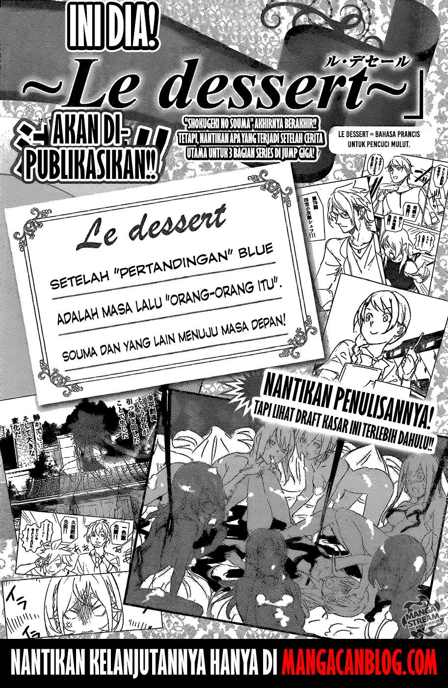 Shokugeki no Soma Chapter 315 – End